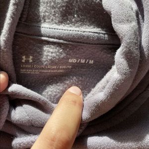 Purple under armour sweatshirt